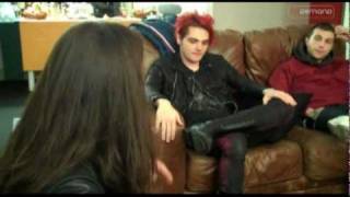 My Chemical Romance give a Backstage Tour at the MEN Arena to Alex and Lucy for InDemand