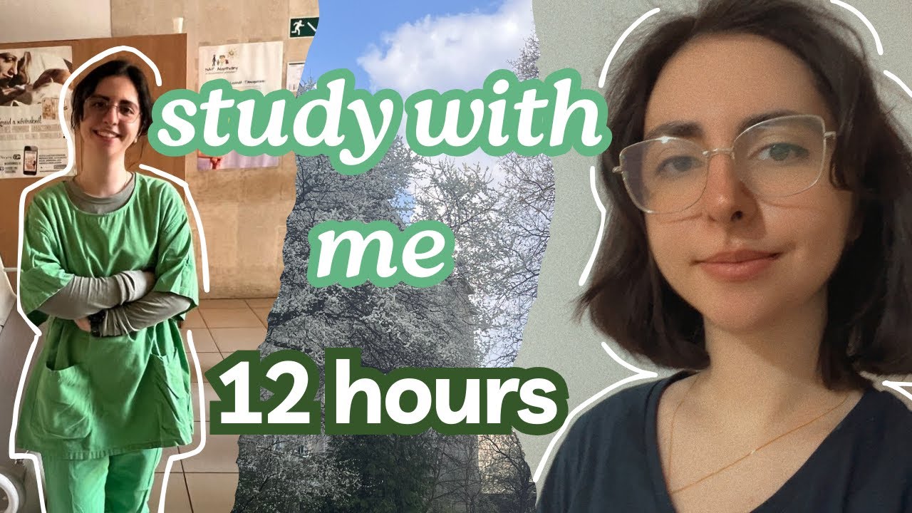 12 Hours DEEP FOCUS Study With Me Pomodoro 60/10 📖   background sound | Med Student