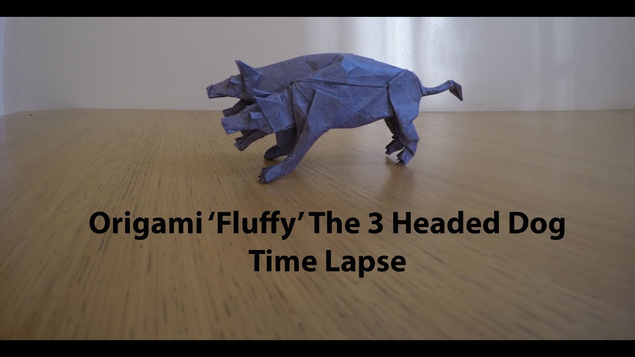 Fantasy Creatures Fluffy The Three Headed Dog Origami YouTube