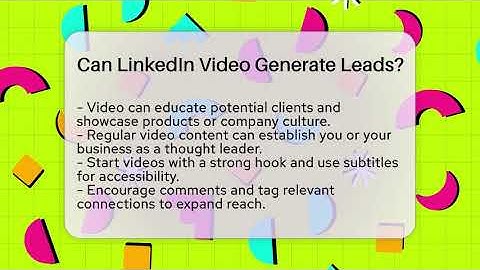 Can LinkedIn Video Generate Leads? - Everyday-Networking