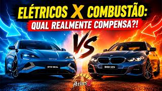 ABRA OS OLHOS! 5 Elétricos vs 5 a Combustão: Qual realmente compensa hoje?