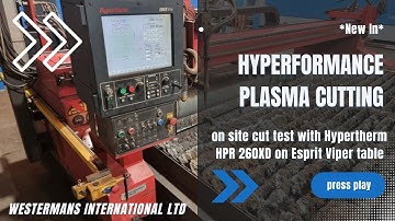 Hypertherm Plasma Cutter - CNC High Def Cut Test with HPR 260XD