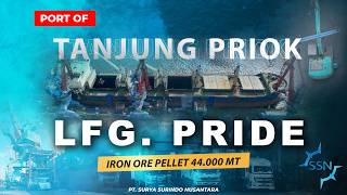 [SSN] DISCHARGING ACTIVITY OF IRON ORE PELLET 44.000 MT FOR LFG. PRIDE AT TANJUNG PRIOK PORT
