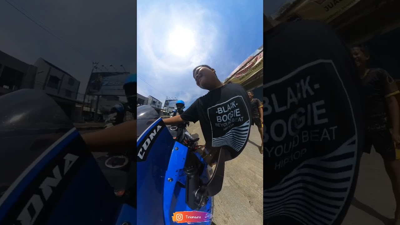 KASIH BOCIL MERASAKAN RAUNGAN CONA SI ZX25R BIRU DAN MEREKA BAHAGIA SEKALI BRODY