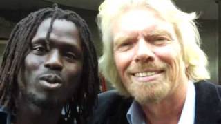 Emmanuel Jal - Richard Brandson at the courage forum in New York