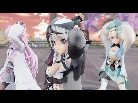 【MMD】風真いろは 沙花叉クロヱ 博衣こよりでPINKCAT/PINKCAT KazamaIroha SakamataChloe HakuiKoyori【ホロライブ】【紳士向け】