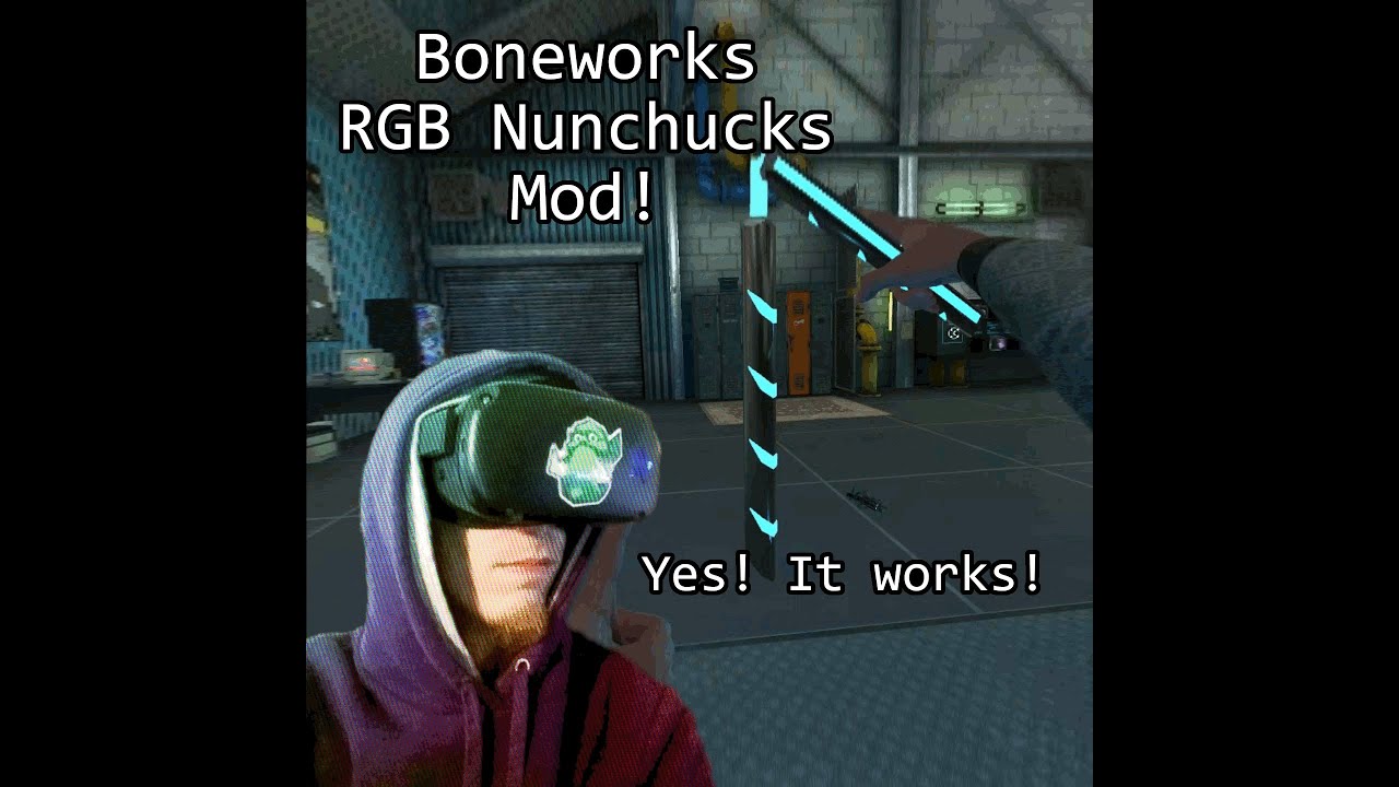 RGB Nunchucks Showcase | Boneworks VR Mods - YouTube