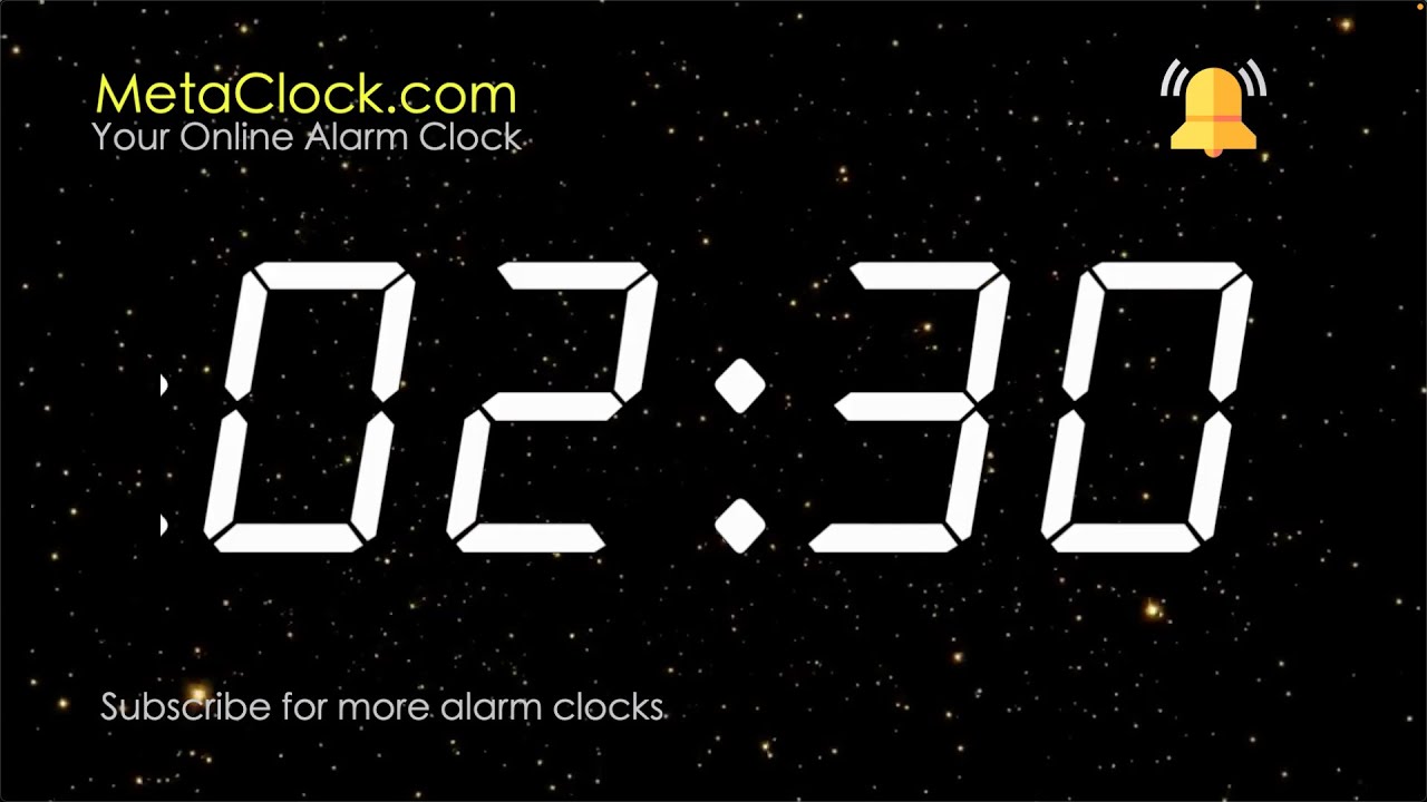 2:30 Minutes Timer & Alarm