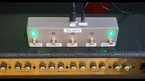 Custom 5-Way MIDI Footswitch for Marshall DSL40CR/DSL100HR (EDL-91016 Style)