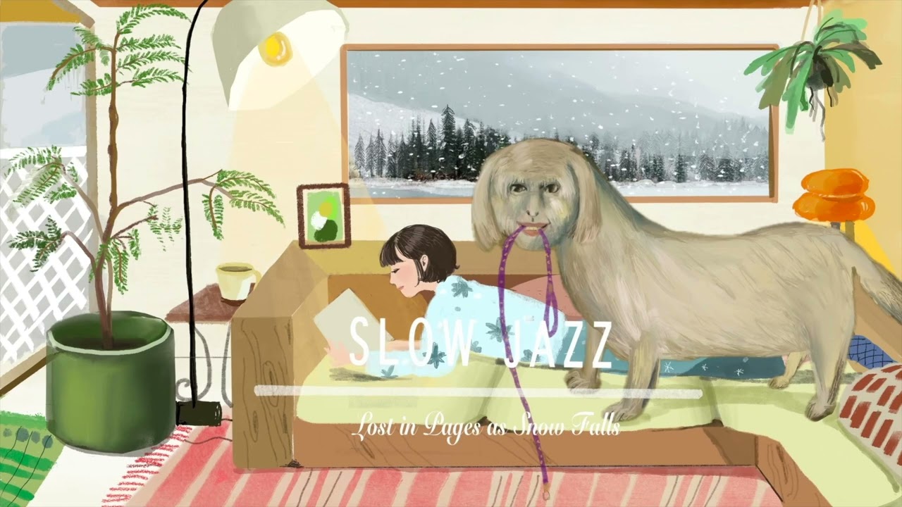 [Playlist] Lost in Pages as Snow Falls | Slow Jazz for Reading & Relaxation | 雪の中 本の世界へ | 雪落時沉浸於書頁中