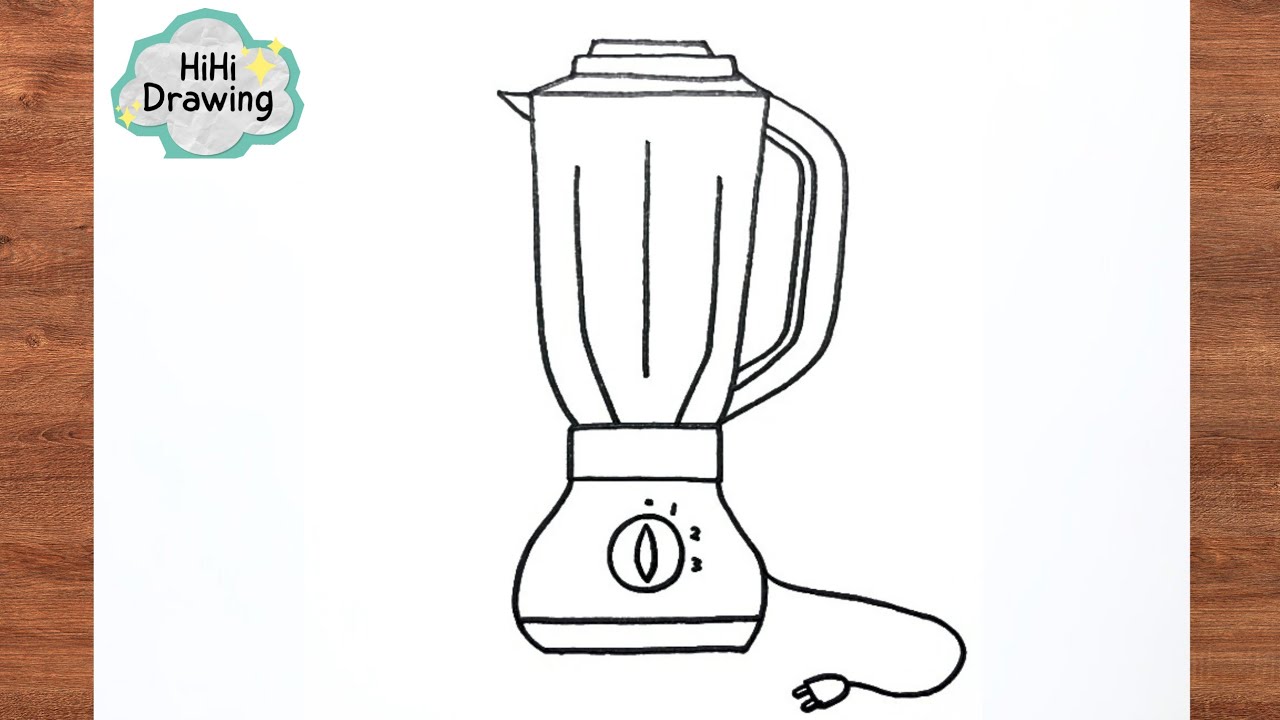 How To Draw a Blender | Kitchen Appliances Drawing Step by Step