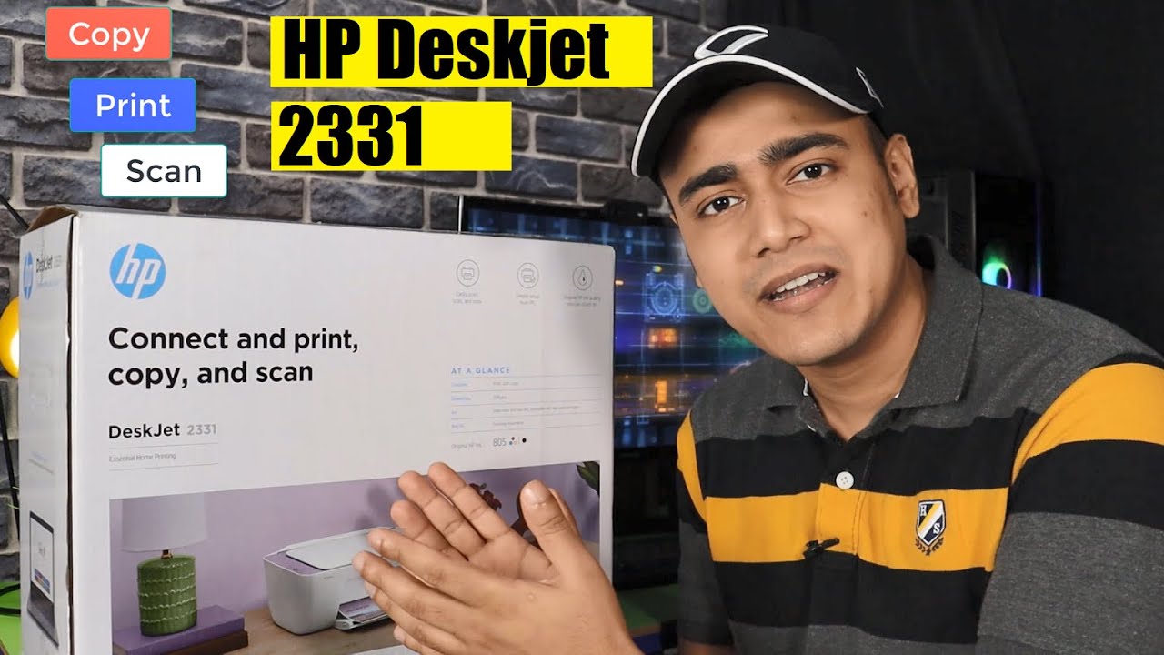 HP Deskjet 2331 AllinOne Inkjet Printer Unboxing, Setup, How to Use
