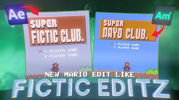 Fictic Editz Like Mario Edit In After Motion z ❤️‍🩹🗿 (Preset)