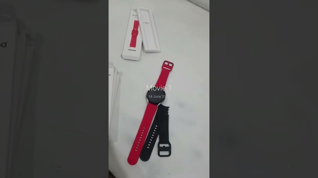 Samsung watch 4 sport band red