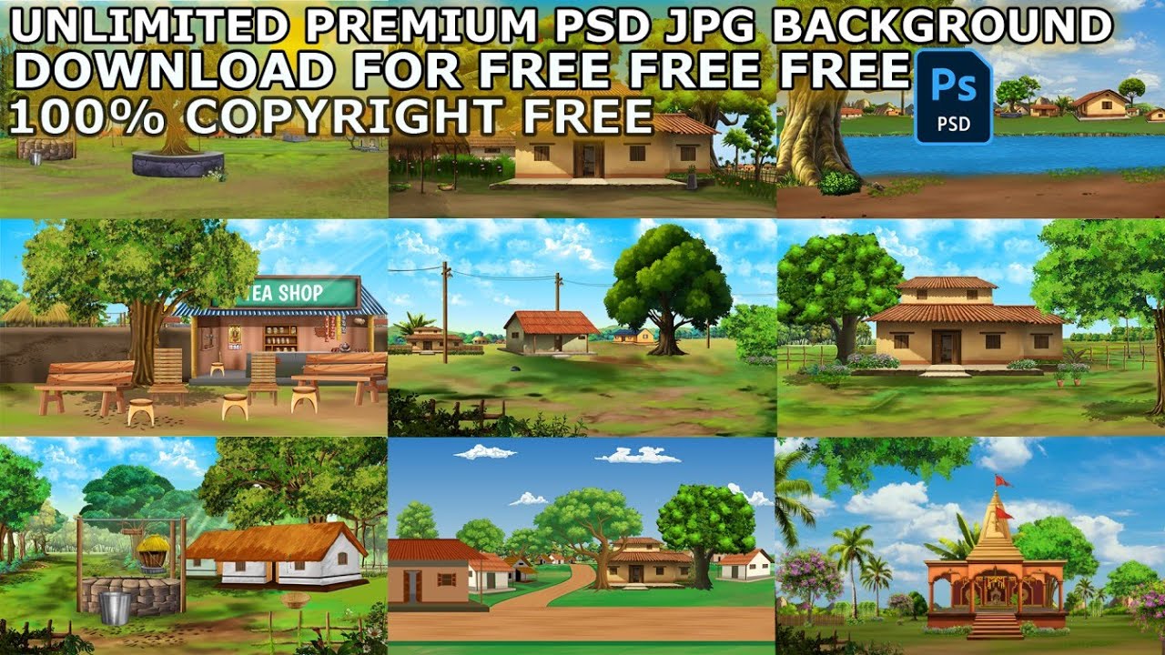 PREMIUM 2D ANIMATION BACKGROUNDS DOWNLOAD FOR FREE PSD JPG FILE  BILKUL FREE FREE