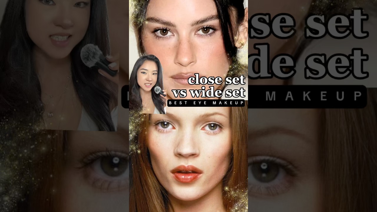 Близко посаженные глаза против широко посаженных 💕 советы по макияжу 