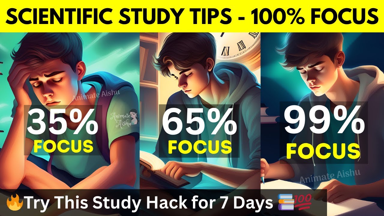 Want Good 💯Grades? Start Doing THIS Daily🔥📈 | Scientific Study Tips for 100% Focus 🔬📚
