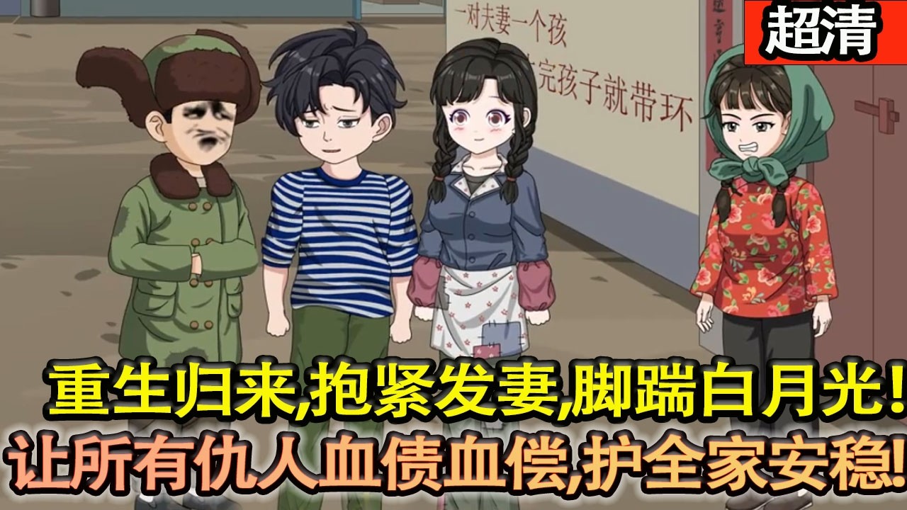 沙雕動畫【重生歸來，抱緊髮妻桂花，腳踹白月光楊春香！血債血償，護家登頂，打臉看不起他們的人！】#乖仔动画