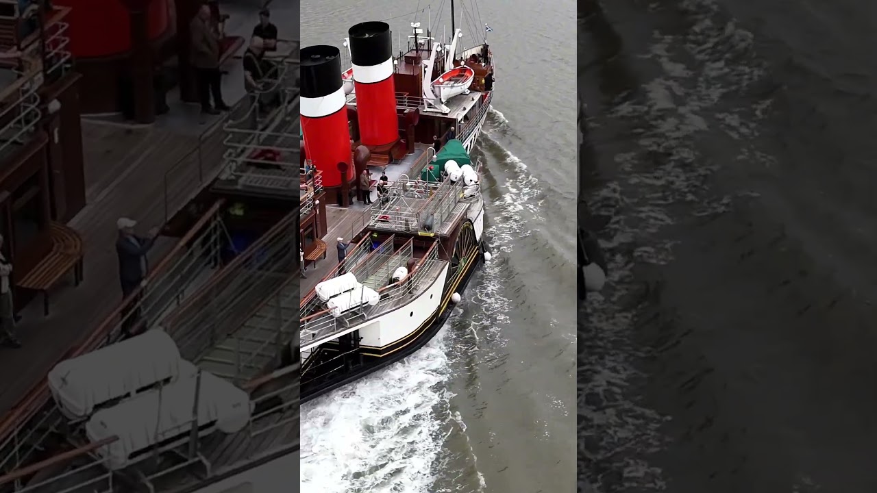 Drone footage of the Iconic PS Waverley in Liverpool | #shortvideo  #liverpool #fyp #rivermersey