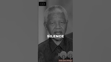 Silence is not empty it is full of answers Nelson Mandela #motivation #inspirational #shorts #life