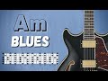 A minor blues  simple groove backing track