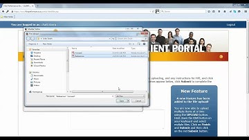 Uploading files to the Portal