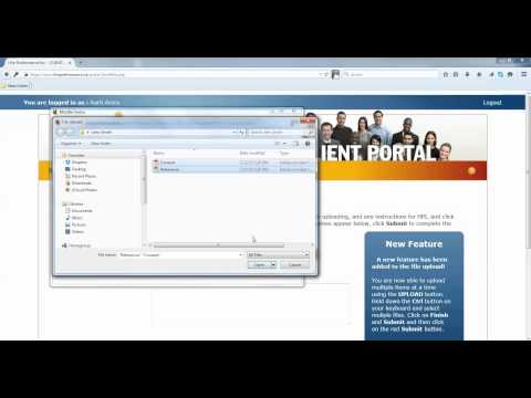 Uploading files to the Portal