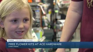 We're Open: Keith Ace Hardware is giving free flower kits to kids
