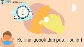 6 langkah cuci tangan (PJBL Pendidikan dan Promosi Kesehatan)