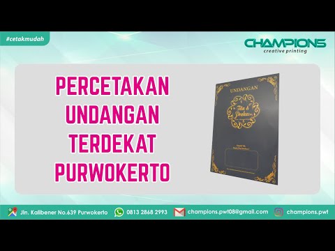 Percetakan Undangan Terdekat Purwokerto