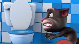 Banyo acil durumu! | Konuşan Tom Kısa Filmleri | Türk Çocuk Çizgi Filmleri | WildBrain Çocuklar screenshot 4