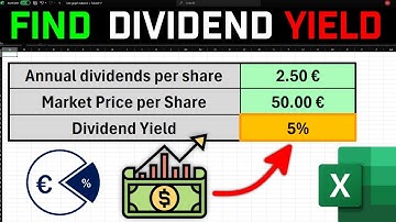 How to Calculate Dividend Yield in Excel | FAST!