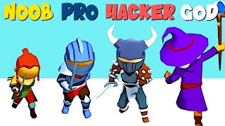NOOB vs PRO vs HACKER vs GOD in Spell Run | GokuNoob screenshot 1