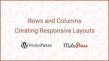 How to build a page Layout: rows and columns in MotoPress page builder