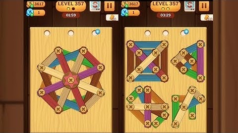 Screw Puzzle: Wood Nut & Bolt - Level 357