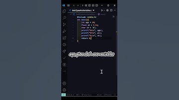 Data Types and Variables in C Language #coding #codingtutorial #cprogramming #viral #datatypes