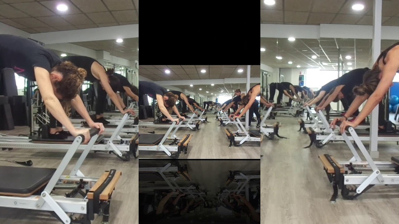 Pilates reformer, ejercicio 