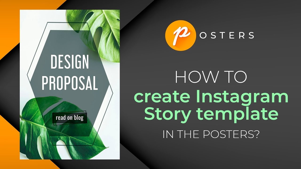 How To Create Instagram Story Template In The Posters Instagram Stories Tutorial Youtube