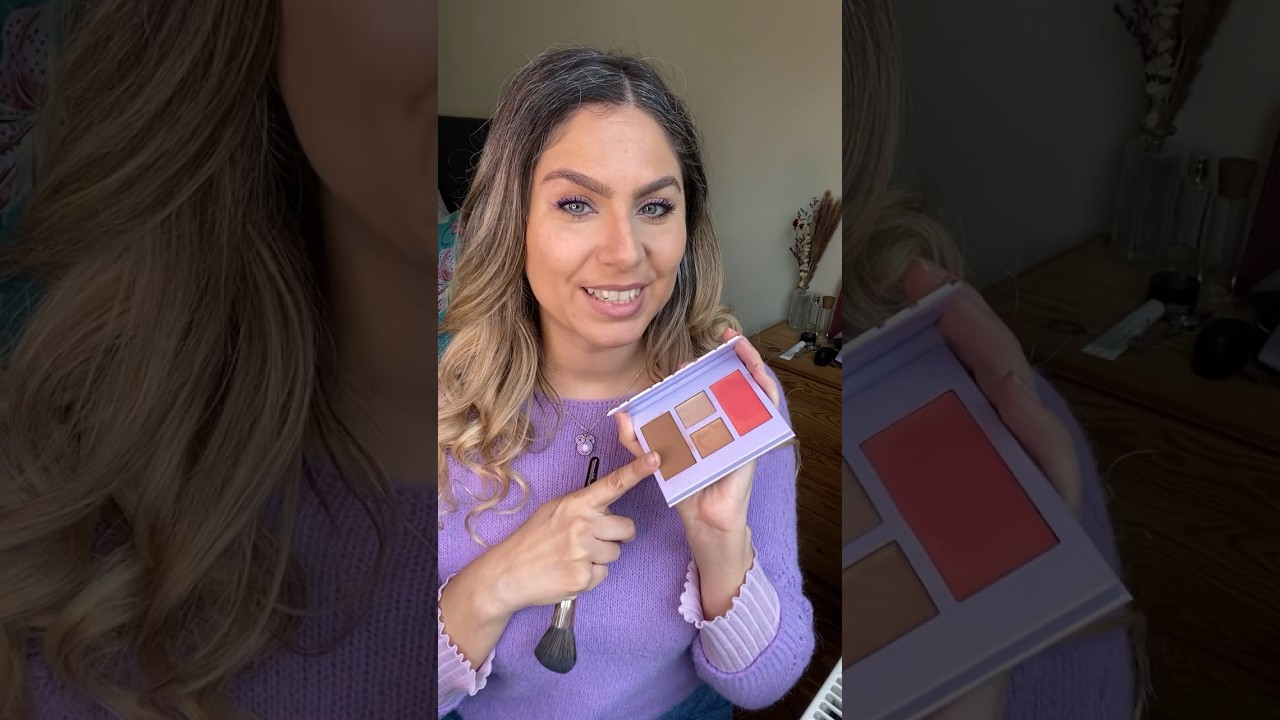 ✨GLOWY GLOW with this drugstore face palette ✨ ALL CREAM Products!