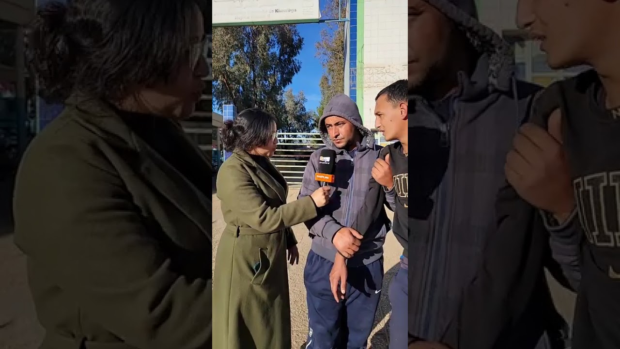 مباشرة من خريبكة شاب مريض نفسيا في حالة هستيرية يشكل خطرا على الأب ديالو والسبيطار مبغاش يدخلو