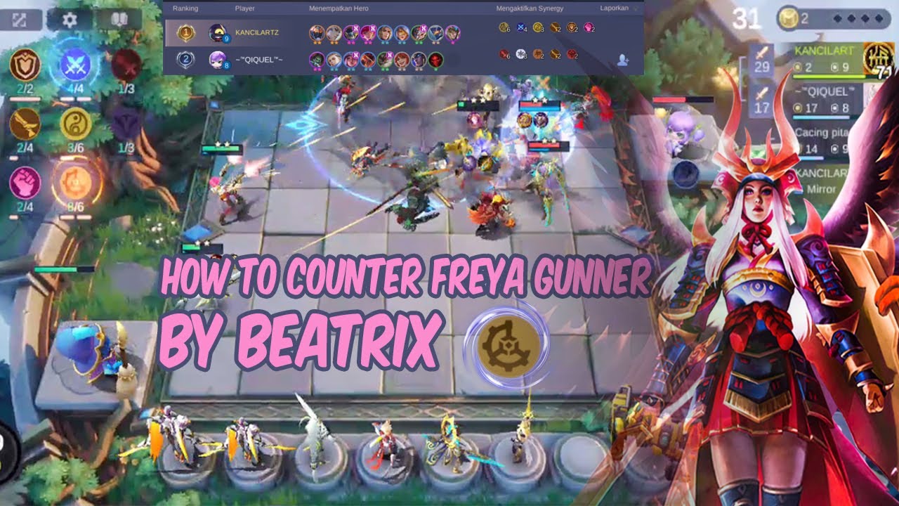 HOW TO COUNTER FREYA GUNNER USE BEATRIX I MAGIC CHESS NEW UPDATE