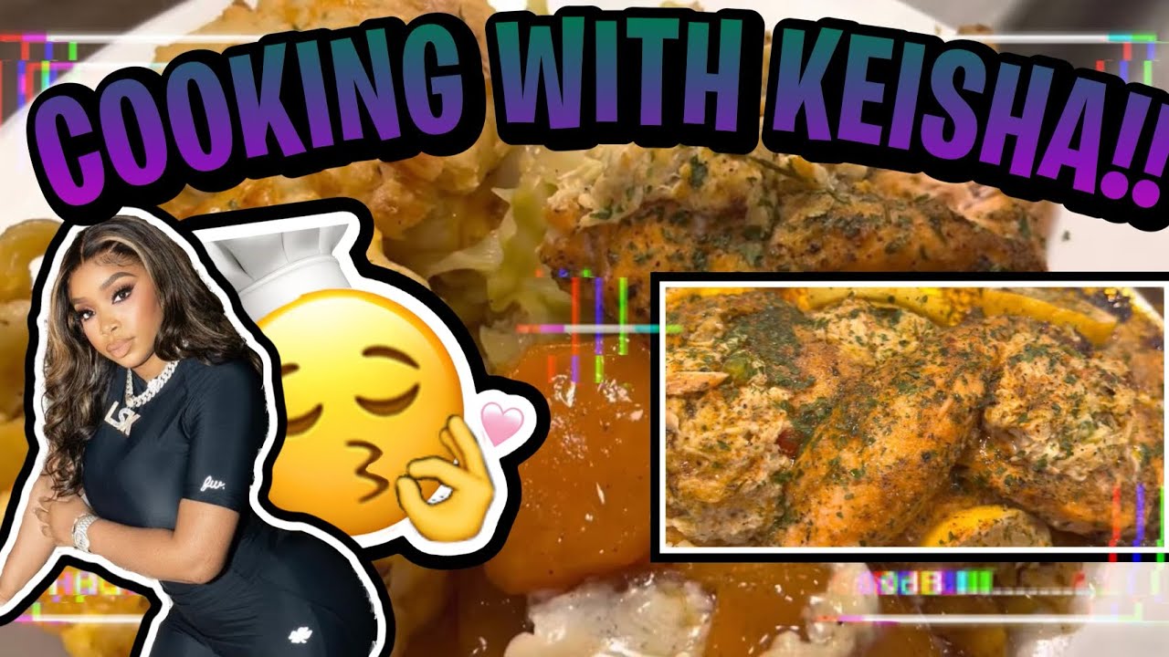 COOKING BRAIDED STUFFED SALMON FOR MY BOYFRIEND *** YOU GOTTA TRY THIS ***