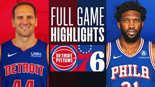 PISTONS at 76ERS | FULL GAME HIGHLIGHTS | December 15, 2023