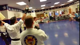 Colby with Koolen DeVries Syndrome breaking board