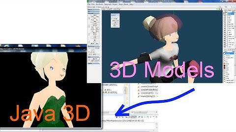 How to Put a MetasequoiaLE(Free) Model into Java 3D_2 (with Source Code - Link in Description)