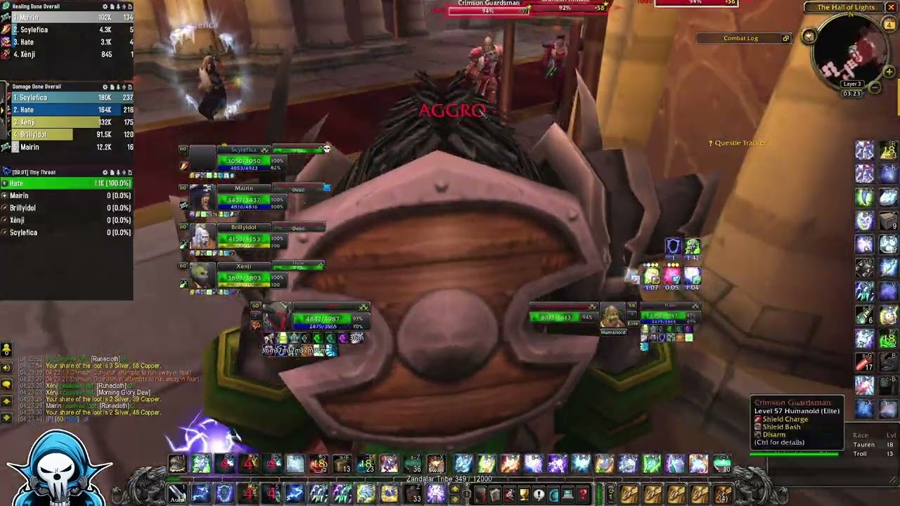 WoW Classic Hardcore \ Doomhowl | Shaman Tank Strat Live 1