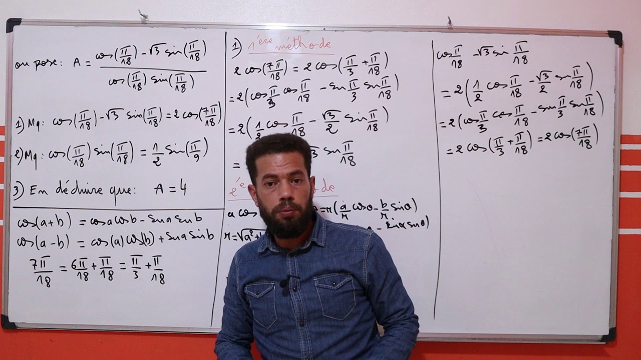 exercice trigonométrie corrigé 03