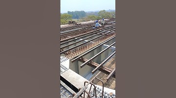 Deck slab ISMB placing fixing and bottom shuttering #viralvideo #construction #shorts #like