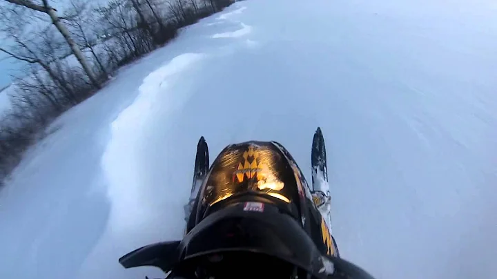 riding the ski doo gopro