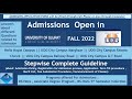 UOG Admissions Fall 2022 (University of Gujrat Admissions 2022 || A complete guide for admission